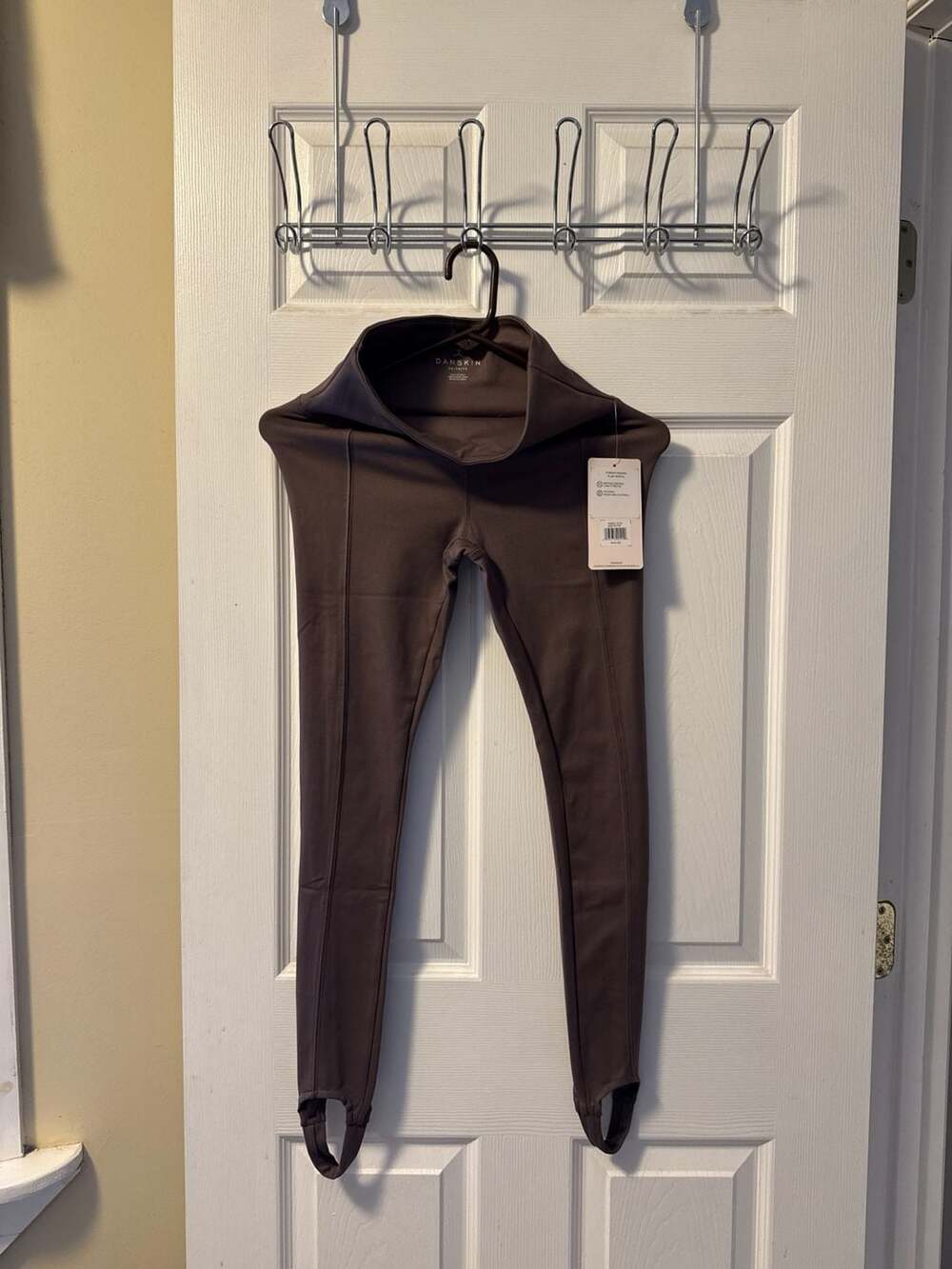 Danskin Women's Stirrup Leggings in Plum Truffle